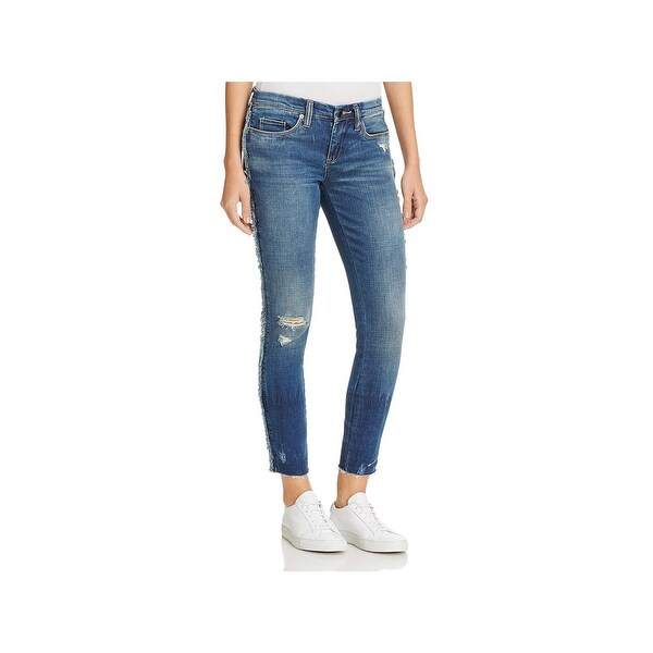 Shop Blank Nyc Womens Frays For Days Skinny Jeans Medium