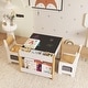preview thumbnail 1 of 5, Kids Table and Chair Set White