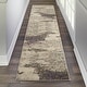 preview thumbnail 103 of 143, Nourison Modern Abstract Sublime Area Rug Ivory/Grey - Runner - 2' x 6' Runner