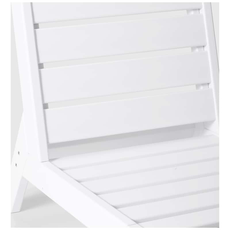 Birchwood All Weather HDPE Outdoor Patio Deep Seating White Armless Chair With Cushions (1-Piece)