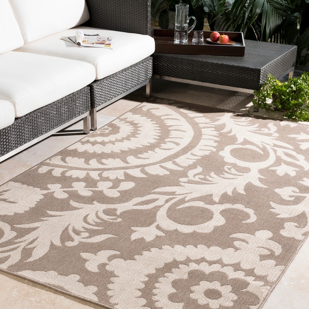 Livabliss Nina Contemporary Floral Indoor/Outdoor Area Rug