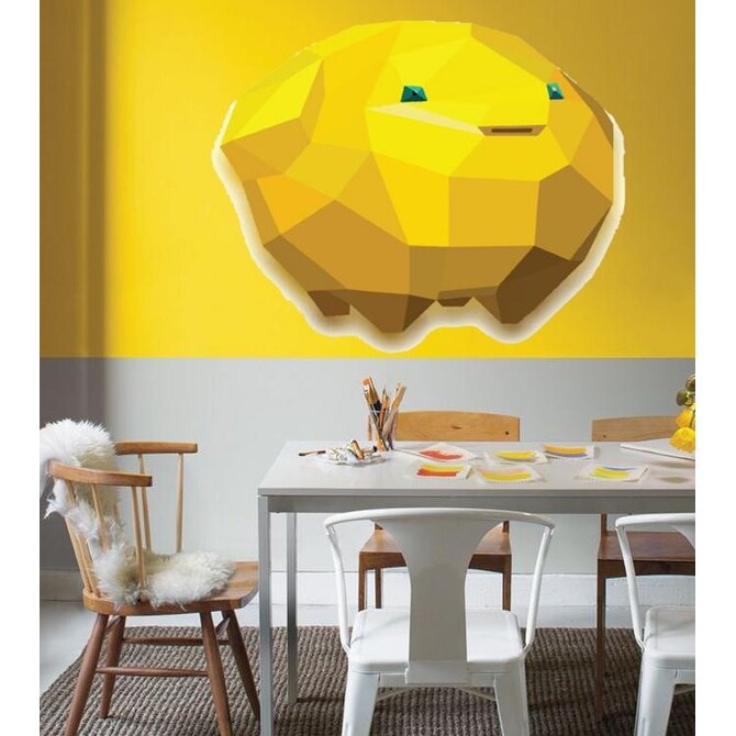 Piggy Bank Polygonal Wall Decal, Piglet Decal, Nursery decor-image