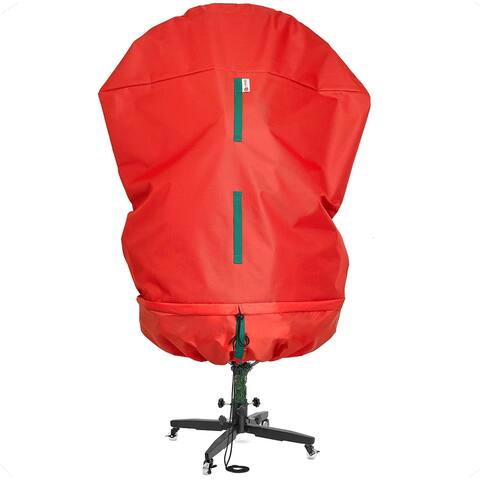 Christmas Tree Storage Bag  Premium Christmas Tree Cover Upright  Tear Resistant 600D Material