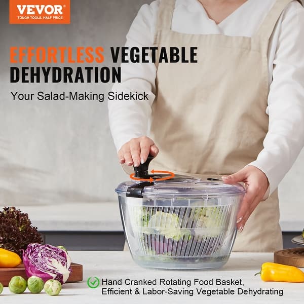 Electric Salad Spinner 4L, Automatic Salad Cleaner Spinner