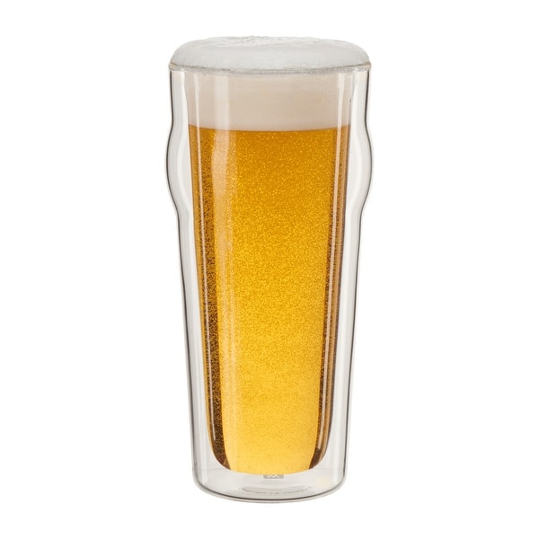 slide 2 of 2, ZWILLING Sorrento 2-pc Double-Wall Pint Beer Glass Set - Clear Clear - 2 Piece - 2-pc