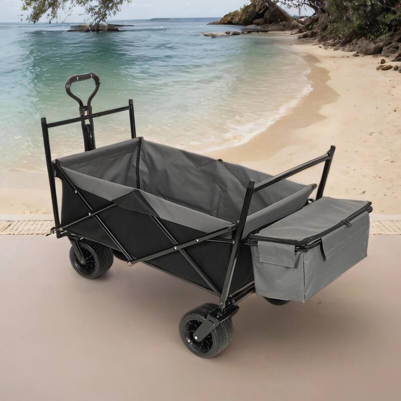 480lb Canopy Wagon with 7" Wheels - Lightweight Foldable for Camping