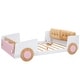 preview thumbnail 6 of 7, Full Size Car-Shaped Platform Bed with Soft Cushion Headboard and Footboard Shelves, White