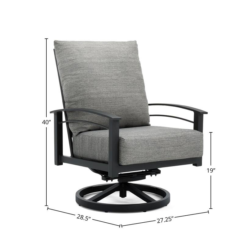 Stanford Cushion High Back Sunbrella Swivel Rocker Lounge Chair