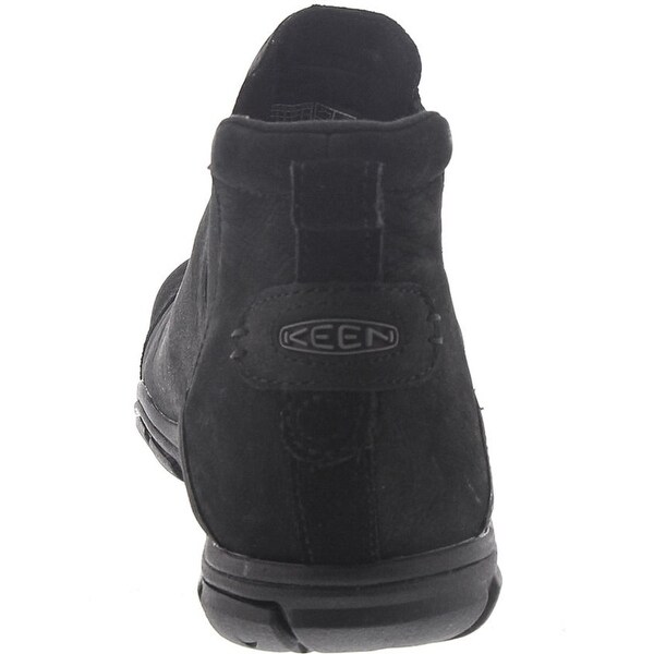 keen black leather boots