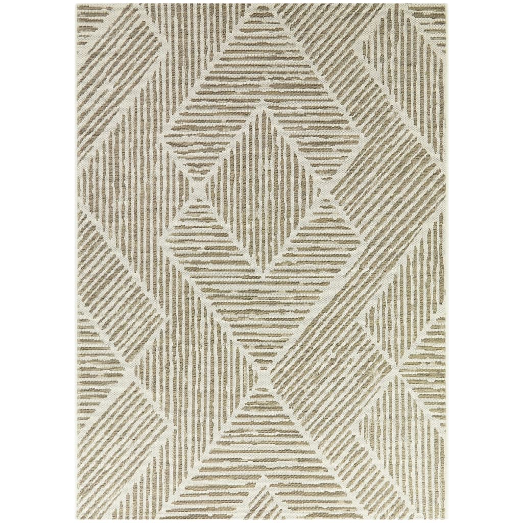 Cardenal Striped Geometric Indoor/Outdoor Area Rug