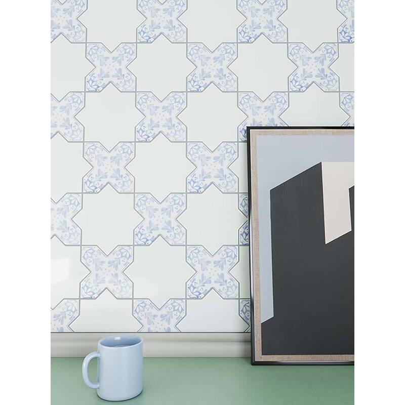 Apollo tile 5" x 5" Siena Matte White Ceramic Tile (5.37 sq ft/case) - 27 Pack