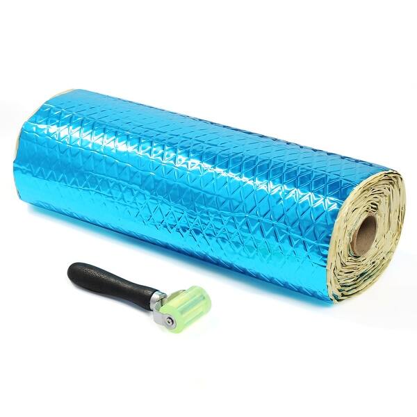 Shop 29 7sqft 80mil Blue Butyl Rubber Car Audio Sound Deadener Heat Insulation Mat Blue Black Glue On Sale Overstock 28516404