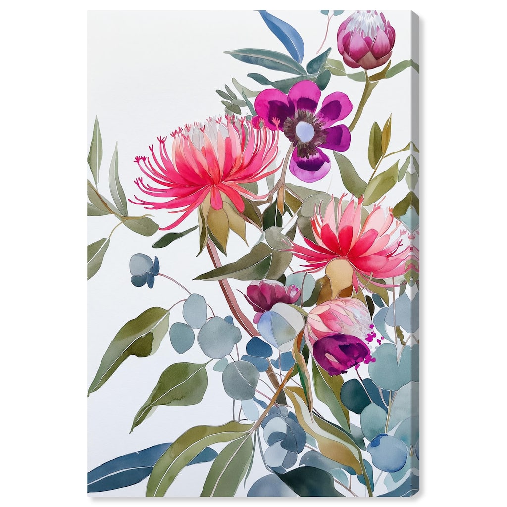 Watery Petals II Canvas by Art Remedy, Gallery Wrapped