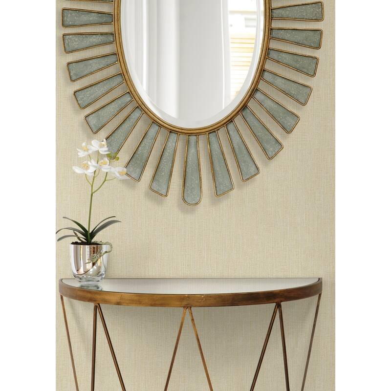 Seabrook Designs Natural Tether Embossed Vinyl Unpasted Wallpaper