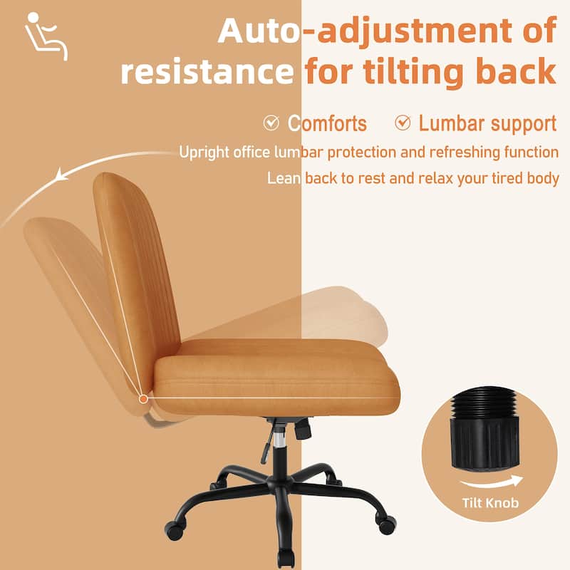Futzca Swivel Office Ergonomic Chair with Adjustable Height & Tilt