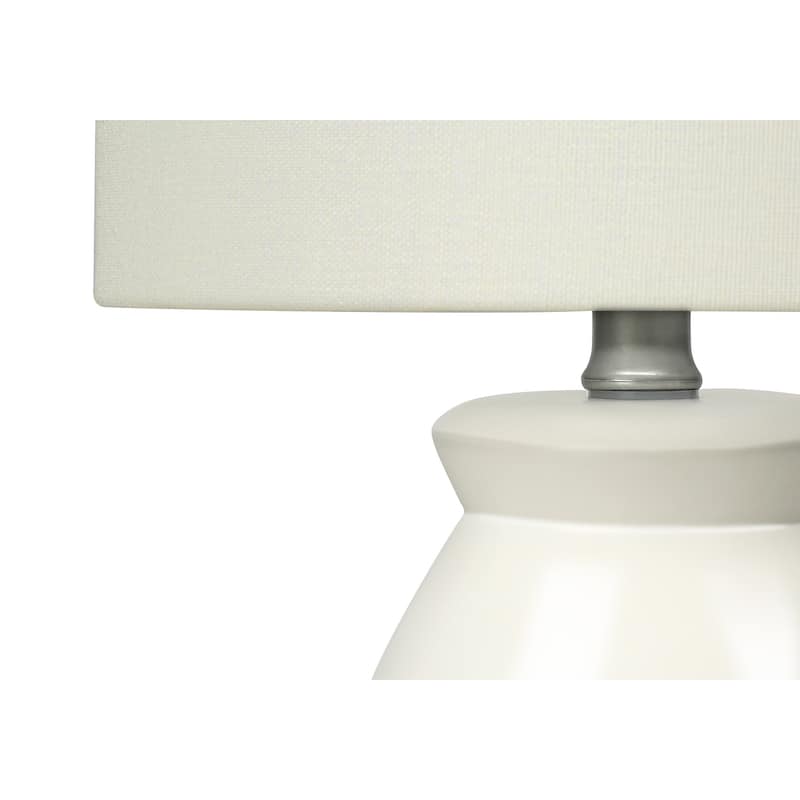 Lighting, 17"h, Table Lamp, Cream Ceramic, Ivory / Cream Shade