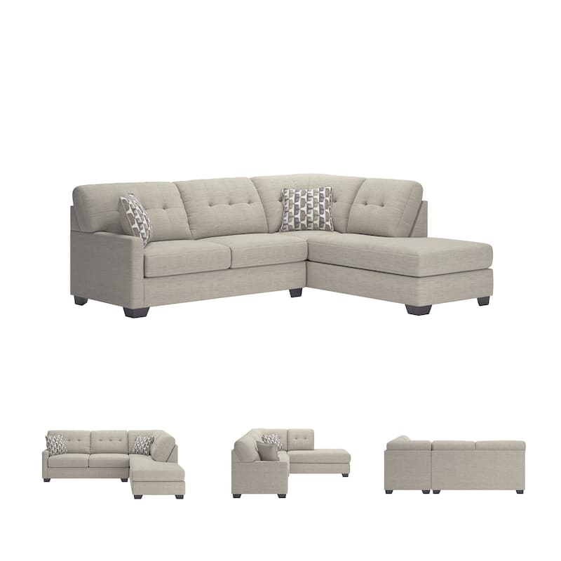 Signature Design by Ashley Mahoney 2-Piece Sectional with Chaise - 105"W x 90"D x 37"H