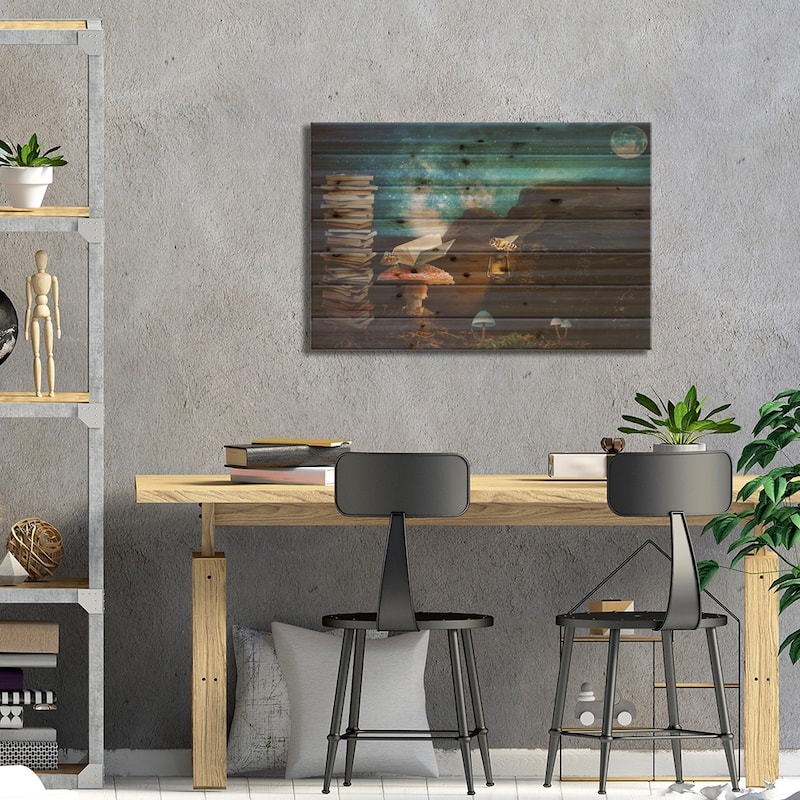 Illumination Print On Wood by Beth Sheridan - Multi-Color
