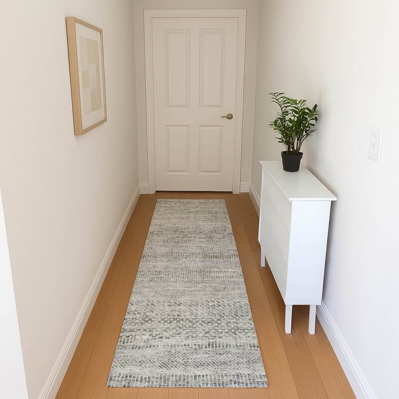 Premium Washable Super Soft Global Ombre Mayfield Rug - Gray - 2'3" x 7'6"