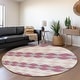 preview thumbnail 127 of 132, Premium Washable Super Soft Diamond Modern Mayfield Rug Pink - 8' x 8'