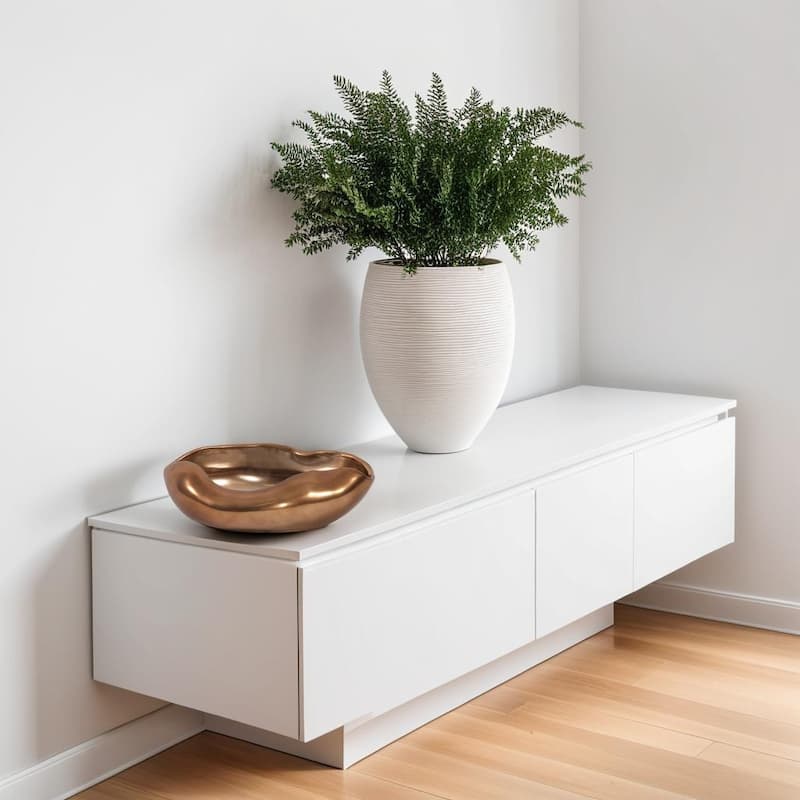 Allan Andrews Matte Bronze Abstract Ceramic Bowl