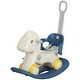 preview thumbnail 10 of 8, 4 in 1 Rocking Horse for Toddles 2-5 Years, Baby Ride on Horse with Detachable Push Handle & Balance Board, - Blue