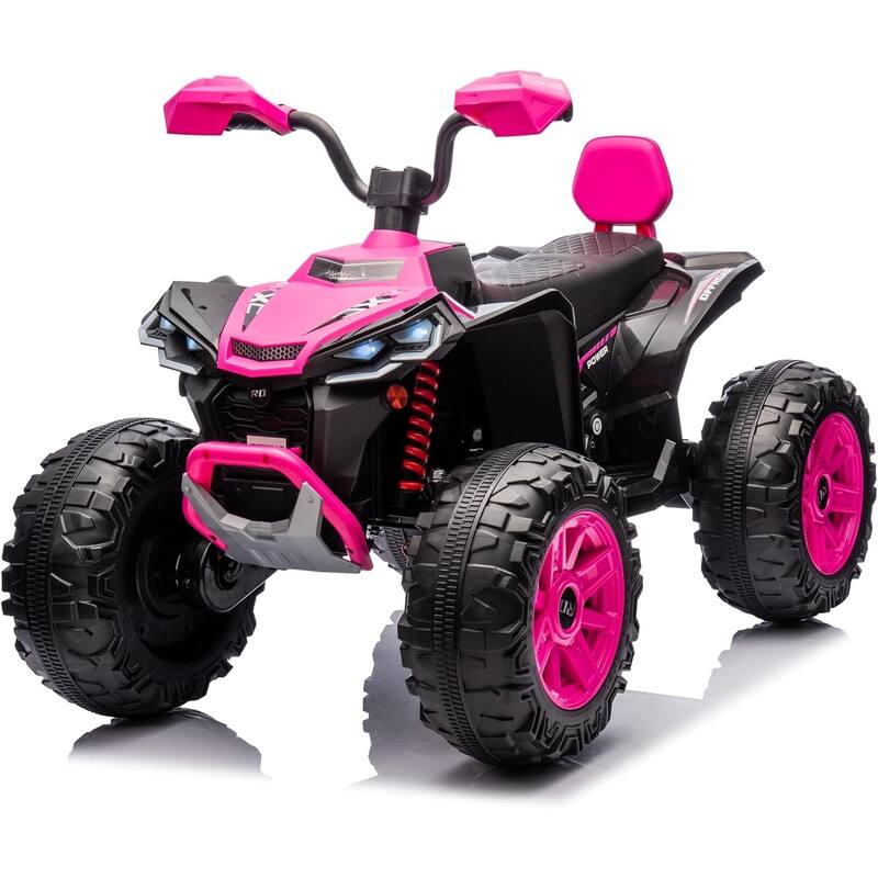 2-Seater Kids Ride-On ATV, 24V Electric Quad 4 Wheeler with 800W Motors - Pink