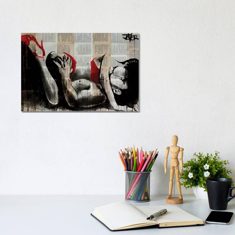 iCanvas 'Lust In Red' by Loui Jover Canvas Wall Art Print - 8x12x0.75