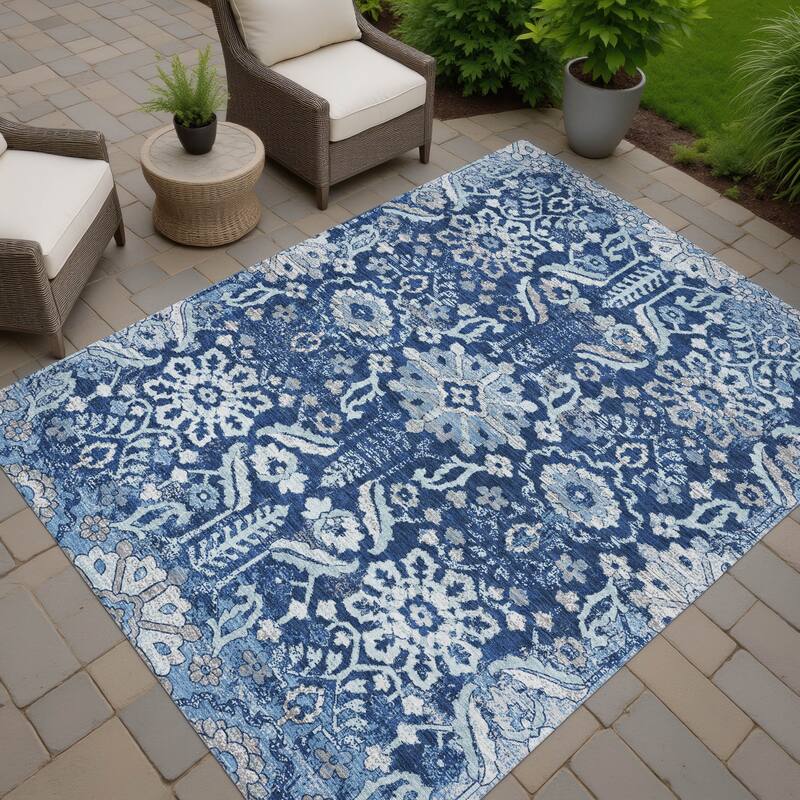Machine Washable Indoor/ Outdoor Global Firestone Chantille Rug