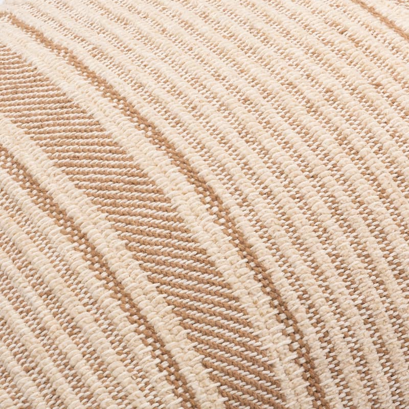 Bookyx Classic Striped Cotton Blend Throw Pillow