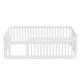 preview thumbnail 34 of 34, Wooden Floor Bed Frame Toddler Bed with Fence Guardrails, Twin/Full Size Montessori Bed Floor Platform Bed for Kids