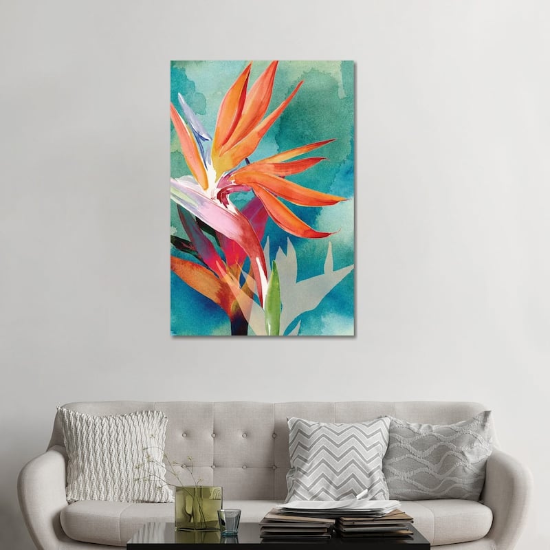 iCanvas "Vivid Birds of Paradise II" by Jennifer Paxton Parker Canvas Print - 48x32x1.5