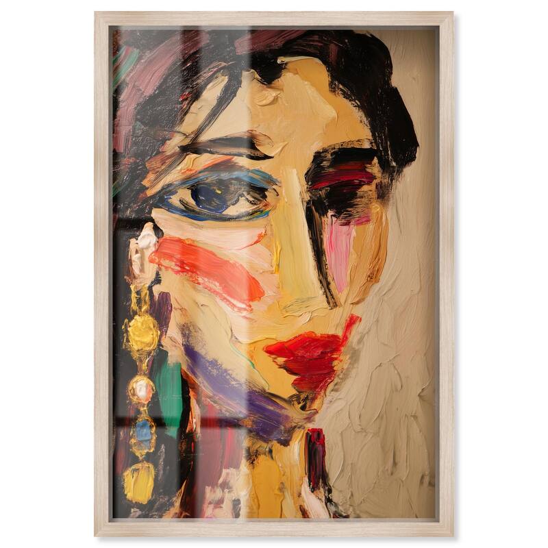 Colorful Expression I Shadowbox by Art Remedy - Natural - 36" x 54"