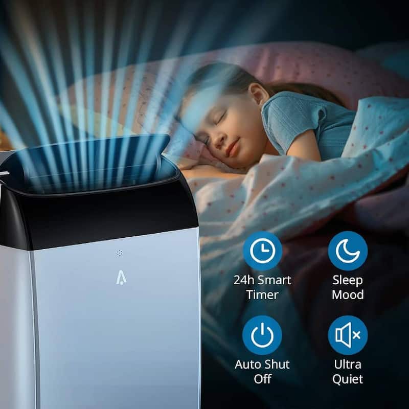 14000Btus Air Conditioner Built-in Dehumidifier, Fan, Sleep Mode - N/A