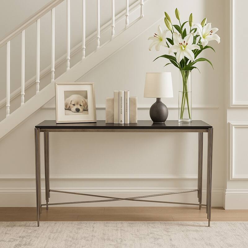 Metal Modern Stone Top Table