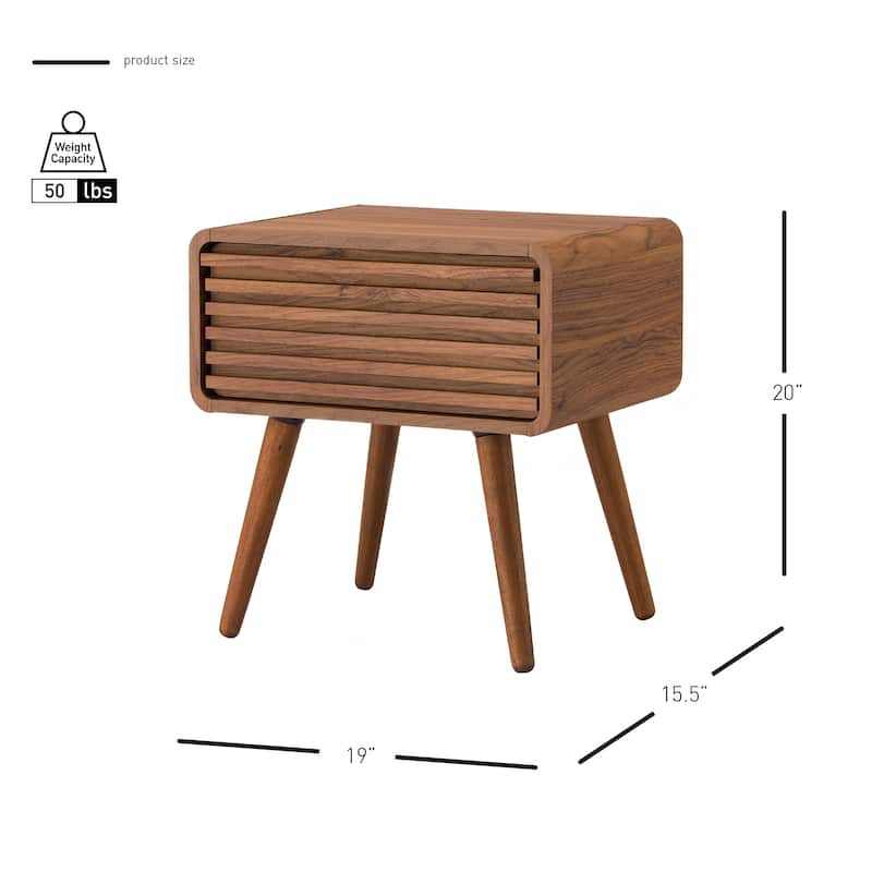 NPD Furniture Wilson Slat Side / End Table