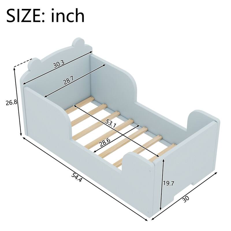 Cribs for boys and girls, bear shaped toddler beds