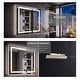 preview thumbnail 32 of 79, Modland 24"-42W x 36"H LED Medicine Cabinet Mirror with USB Charging,5x Makeup Mirror