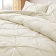 preview thumbnail 27 of 31, 3 Piece Reversible Pintuck Pinch Pleat Comforter Set, Bedding Set for All Season