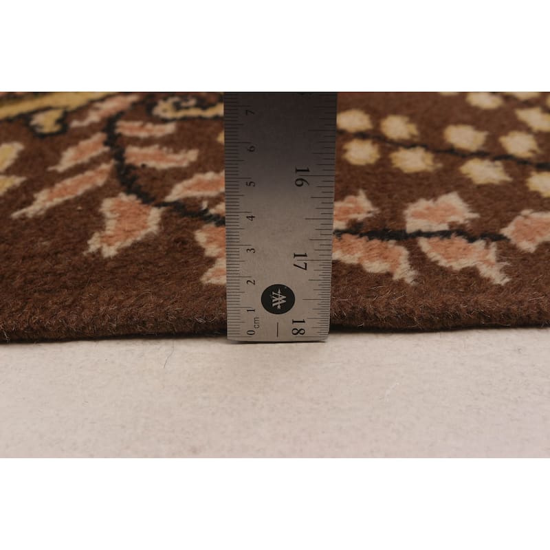 ECARPETGALLERY Hand-knotted Melis Vintage Cream Wool Rug - 5'8 x 8'8
