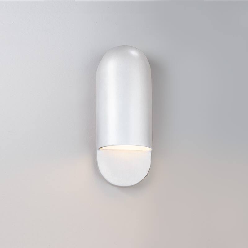 Ambiance Capsule 1-light Small Gloss White ADA Wall Sconce