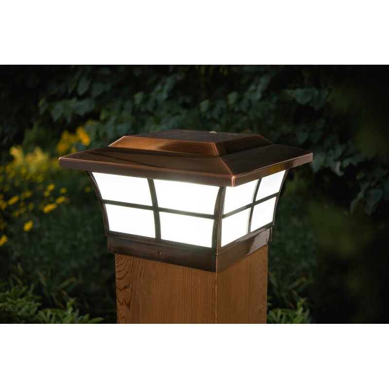 Menards solar light post Clearance
