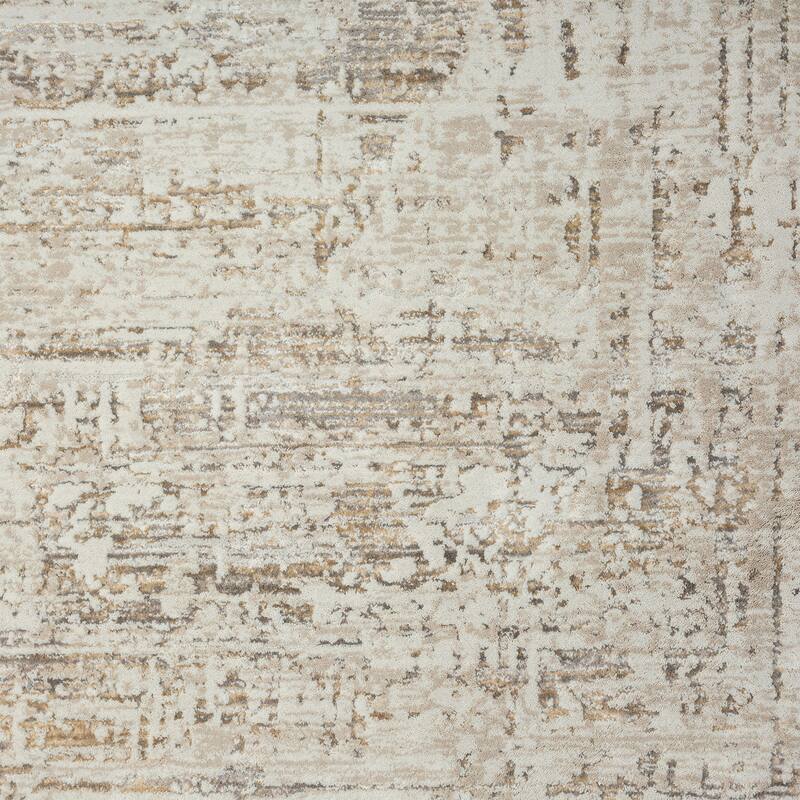 Sonus Distressed Abstract Area Rug By HomeRoots - 2' x 3'
