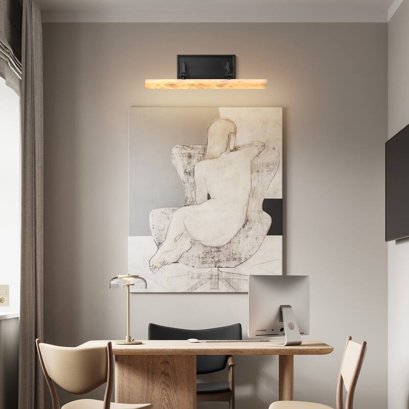 KAYLA 12/20-inch Marble Cylinder Vanity Light-Copper