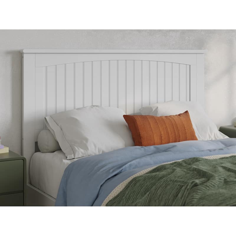 Naples Solid Wood Low Profile Platform Bed with Matching Footboard