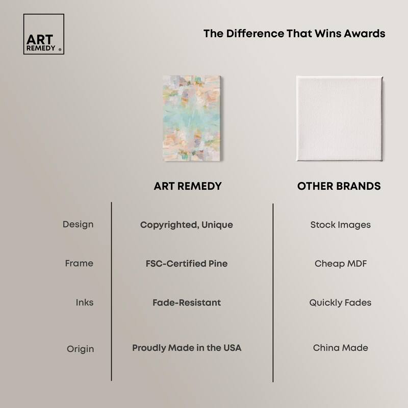 Expressive Swirls Canvas by Art Remedy, Gallery Wrapped