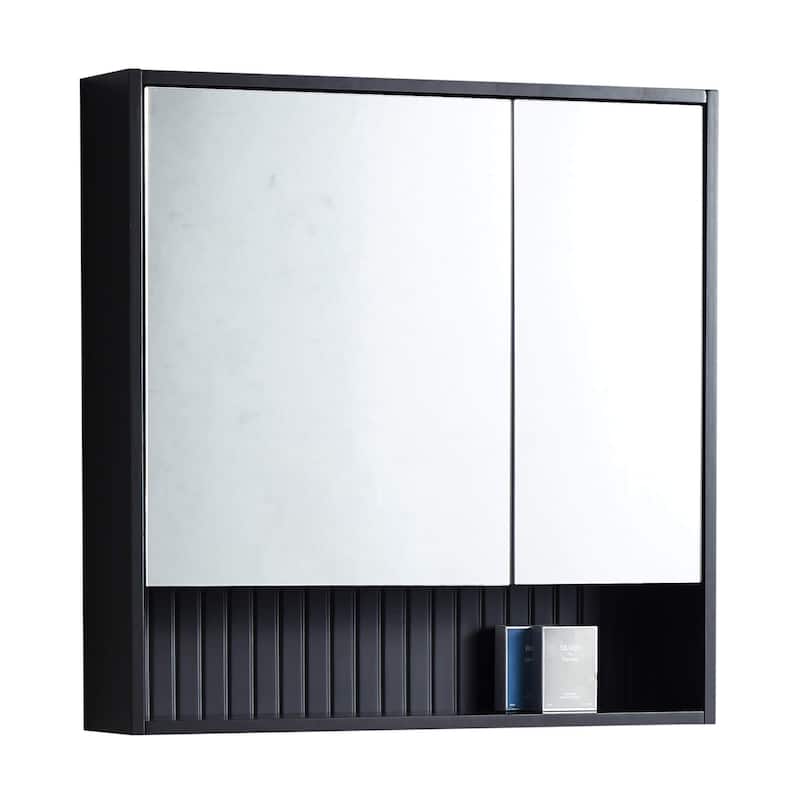 Venezian Medicine Cabinet - 28" - Black