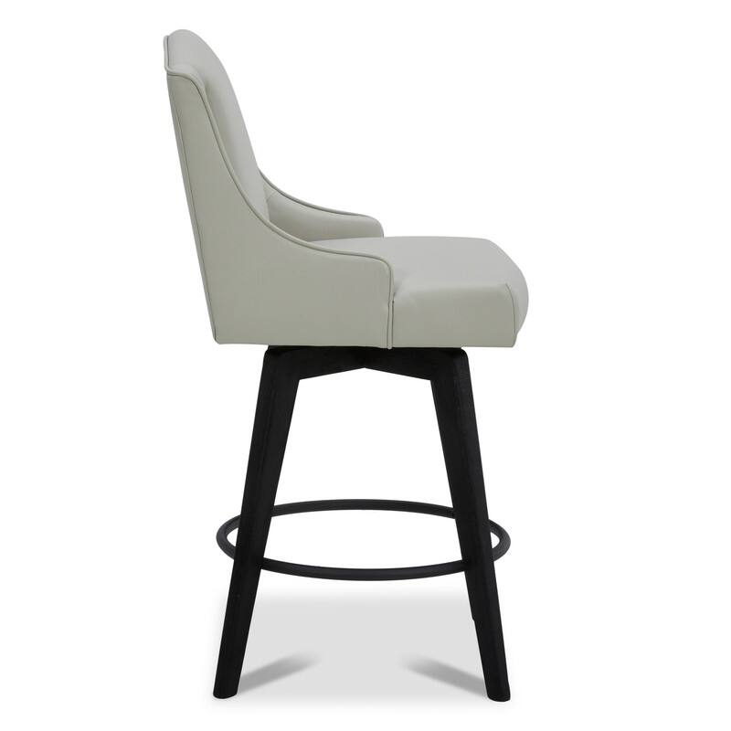 Spruce & Spring Jayden Upholstered Counter Height Swivel Barstool Set