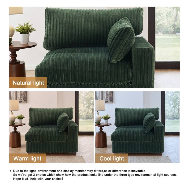 Plush Faux Fur Accent Sofa Chair