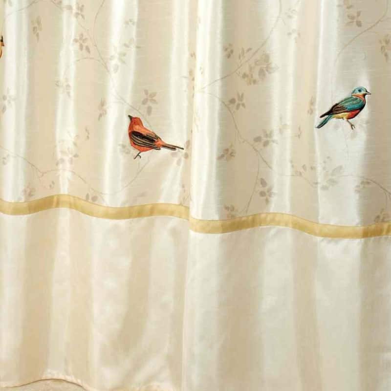 Avanti Linens Gilded Birds Shower Curtain